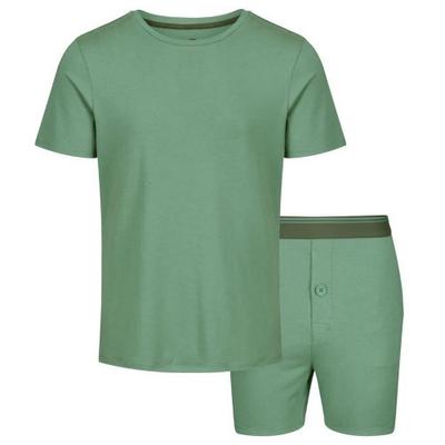 Light And Shade Mens Classic Short Pajama Set