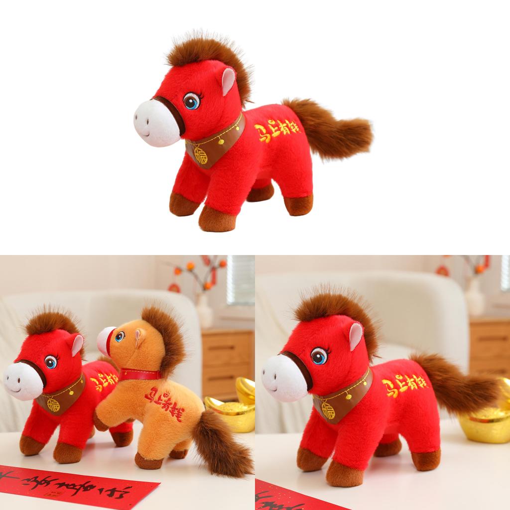Animal Toy Plush For Year Of The Horse Stuffed Doll For Kids And Collectors