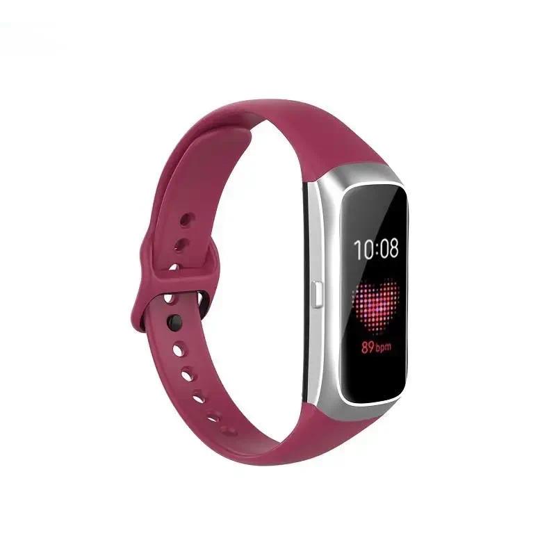 Náhradní náramek pro Samsung Galaxy Fit SM-R370, prodyšný, měkký silikonový řemínek na hodinky, řemínek pro Galaxy Fit R370