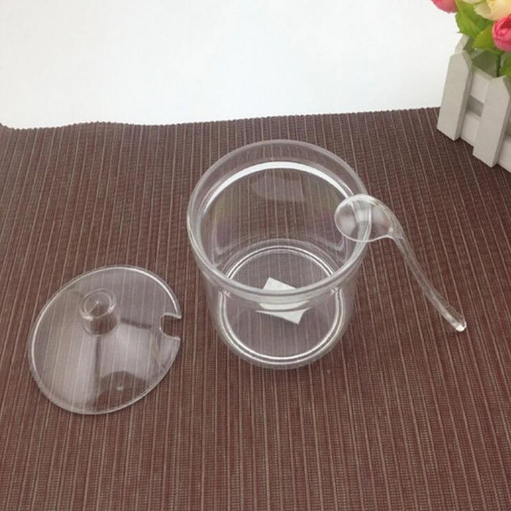 Anti-fall Seasoning Jar Transparent Condiment Container Acrylic Sugar Bowl  Dining Table