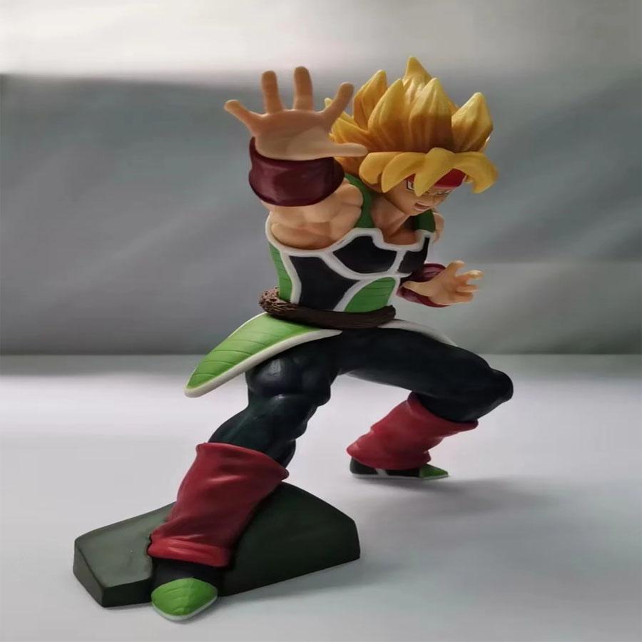 Anime Dragon Ball Z Figure 19cm Squatting Bardock Combat Form Collectible Super Saiyan Statue Model Toy Birthday Gift