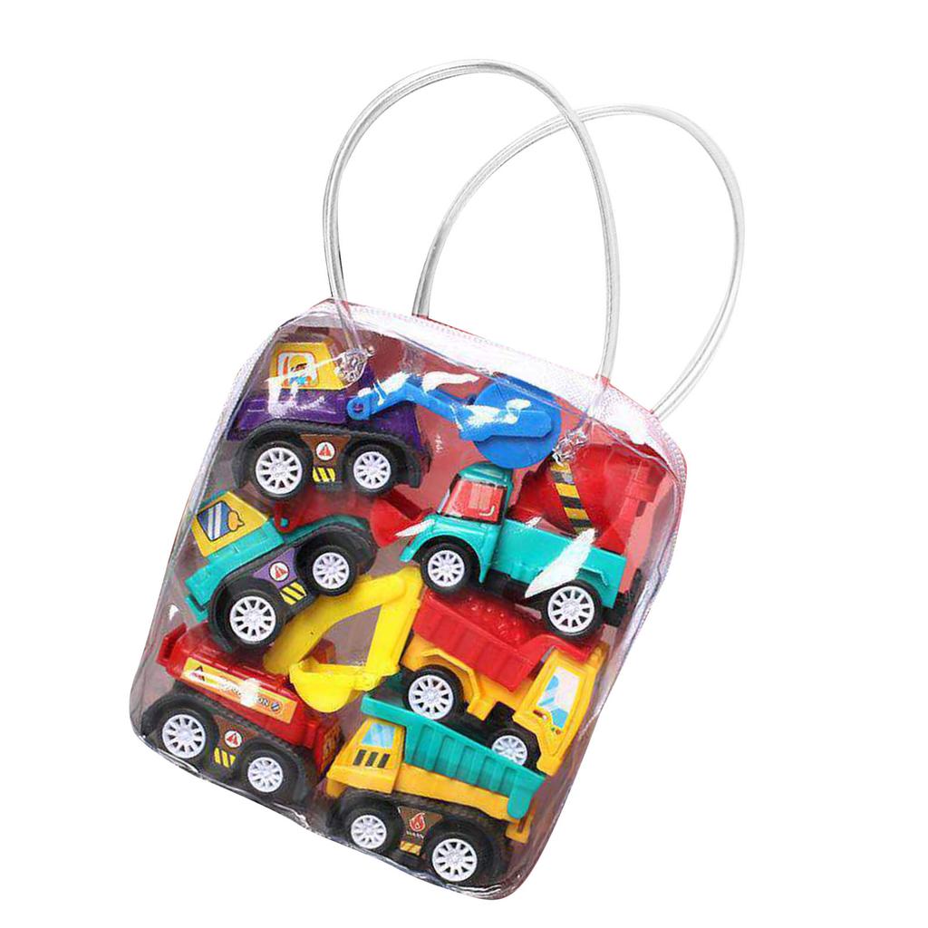 6PCS Pull Back Toy Car Kit Enamelled Anti Shock Pull Back Toy Play Set for Kids Toddlers Children Shop Truck