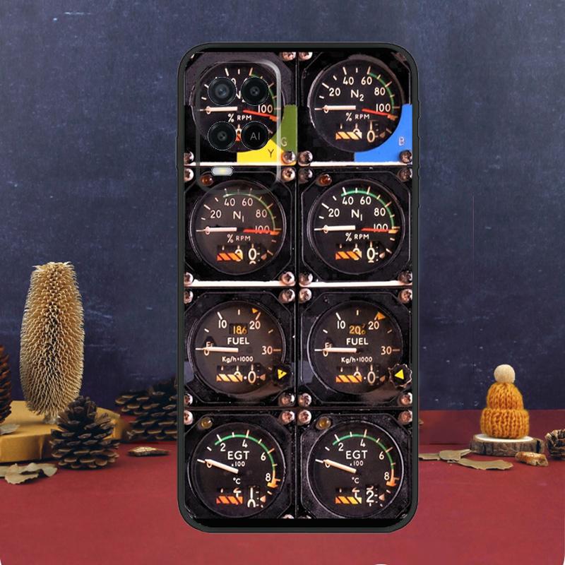 

Flight Instruments Case For OPPO A54 A74 A94 A98 A78 A79 A16 A76 A96 A5 A9 A17 A77 A15 A52 A72 A53 A57S Cover OPPO A53 2020