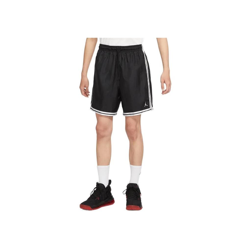 Jordan Spring/Summer 2022 Striped Drawstring Running Shorts Men Bottoms Black DQ7355-010