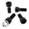 5pcs 36136786191 M14x1.25mm Wheel Lock Set Lug Nuts Bolt Fit for BMW Mini, I3 I8 M2 M4 F80 X2 X4 X6 with Master Key, Black Anti-Theft Wheel Stud Bolt