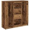 Sideboard with Drawers Rustic Wood Look 100.5 x 35 x 98.5 cm
