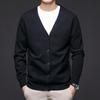 Men’s Slim Fit V-Neck Button-Up Knit Cardigan
