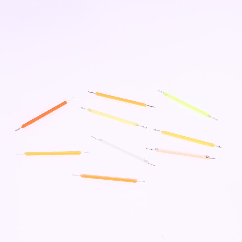 10pcs 38mm Edison Bulb LED Filament Lamp Parts 38mm DC3V LED Bead Incandescent Light Accessories Diode For Holiday Lighting DIY