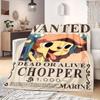 Tony Tony Chopper Print Blanket Warm Comfortable Flannel Blanket Suitable for Bedrooms,Sofas, Beds,Chairs,Travel -QIAO146