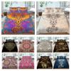 Bed Cover 3D Bohemia Printing  Bedding Suit Washed Breathable Beds Set Kids Adults Home Bedclothes Pillowcase