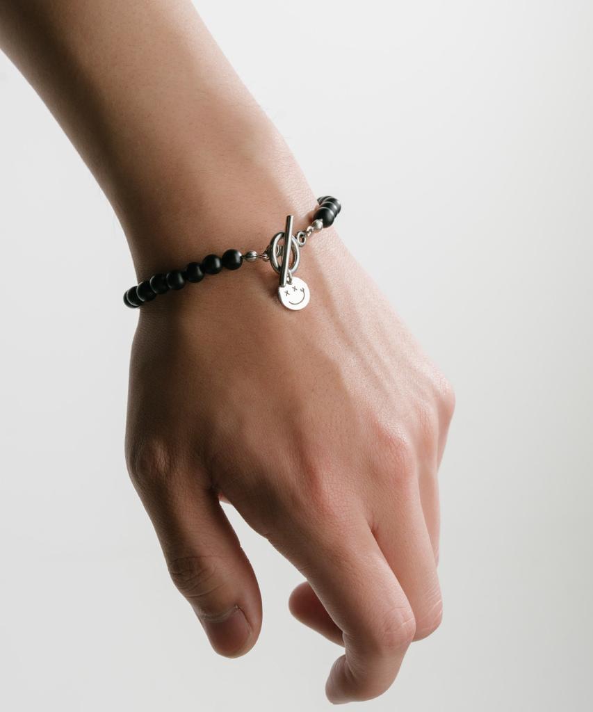 Bicycletrophy Pickman Daily Surgical Steel Bracelet 05 (6Mm Matte Onyx)