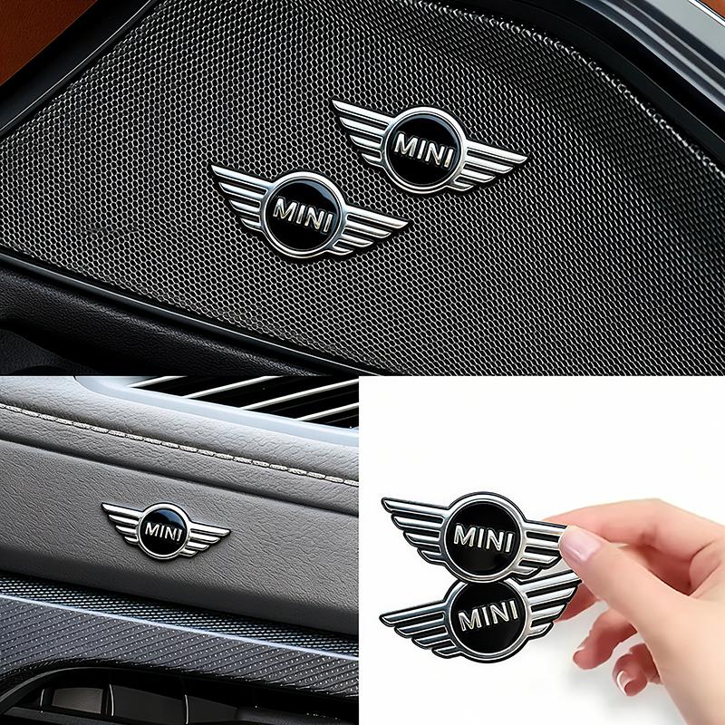3D Metal Car Emblem Badge Stickers Decorative Decals For MINI WORKS One Cooper JCW R60 R59 R58 R57 R56 R55 R53 R52 F55 F56 F54.