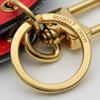 Used LOUIS VUITTON key ring Porto Kure M69017 Monogram denim/leather Blue Red Key ring