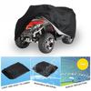 L/XXL/XXXL Polyester Car Cover with Storage Bag ATV Storage Cover Dustproof Waterproof Large Quad Bike Universal Black