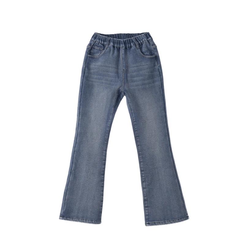 Deesha Girls' Fleece-Lined Flared Jeans