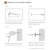 6 Hooks Key Hook Rack Wall Mounted Sundries Storage Hook Row Hook Door Back Clothes Hook  Entryway