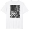 Figured Funny Raccoon Selfie Tshirt Cute Raccoon Shirt - Funny Raccoon Meme T-Shirt Novelty Graphic Tee