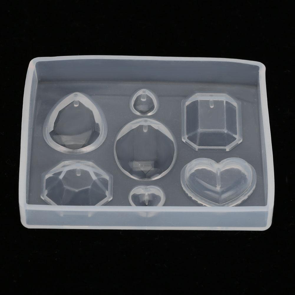Faceted Gemstone Clear Silicone Mold for Jewelry for DIY Jewelry Craft Making