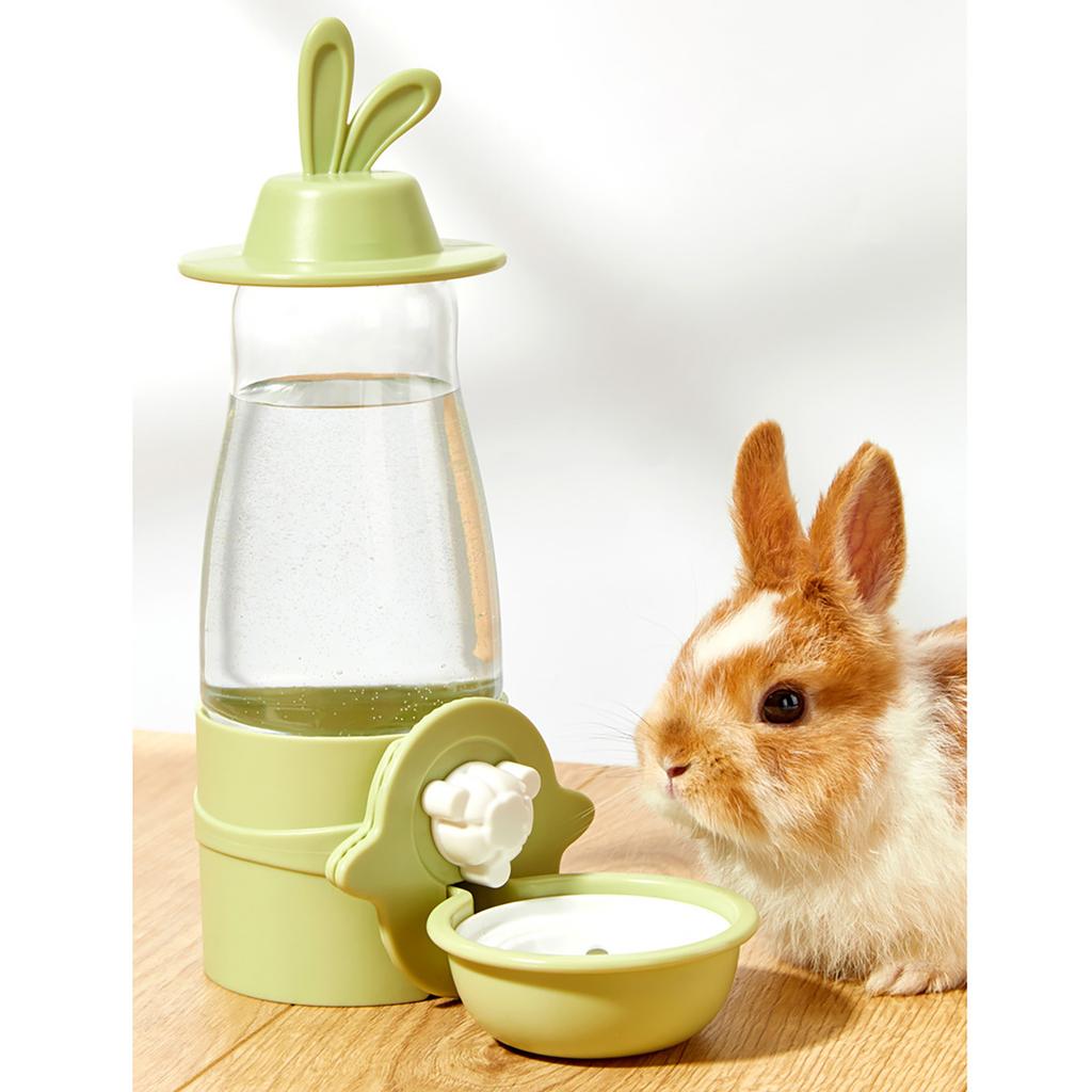 Distributore d'acqua per conigli Mangiatoia automatica per conigli Acqua Coniglio Alimentazione Abbeveraggio Montaggio su gabbia Alimentatore d'acqua per conigli
