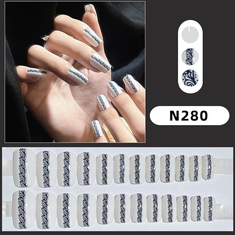 

Геометрические съемные наклейки для накладных ногтей - Сладкий, крутой и пикантный европейский стиль