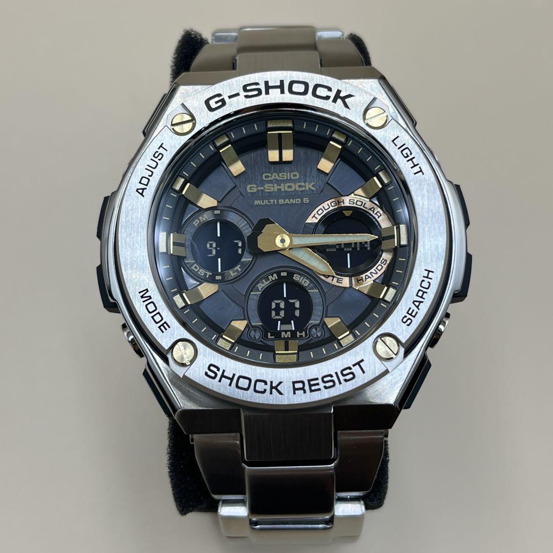 

[USED] G-SHOCK GST-W110D-1A9JF Black Dial with Box and Stainless Steel Band