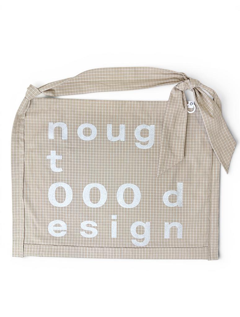 Nought 000 Design Check Tie Bag / Check Beige
