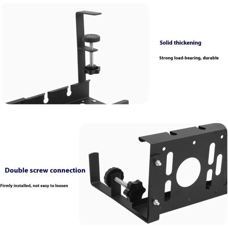 Heavy Duty Retractable Cable Organizer Tray - Iron Under Desk Cord Management for Office Home