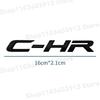 1Pc CHR C-HR Letter Logo Car Rear Tail Trunk Decals Emblem Badge 3D ABS Sticker Decal Car Styling Auto Accessories