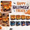 Caixas de Doces de Halloween Embalagem de Papel para Doces e Lanches Suprimentos Decorativos para Festa para Montagem de Mesa de Evento e Ocasiões Temáticas Pacote com 12