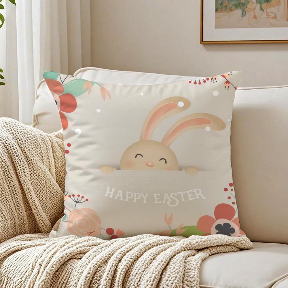 

Cute Festive Global Symbol Easter Cushion Cover Pillowcase Antidustmite living Room Sofa Decor Cushion Room 30X30cm