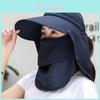 Sun Protection Cap For Women With Large Brim And Detachable Top For Summer Outdoor Activities