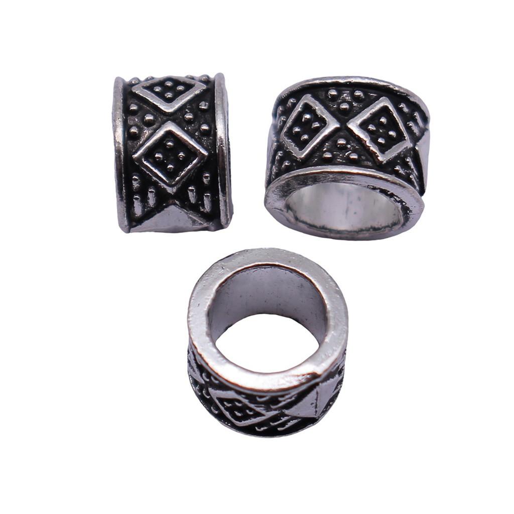 Multi Color Spacer Beads Ornate Metal Big Hole Beads For Jewelry Projects