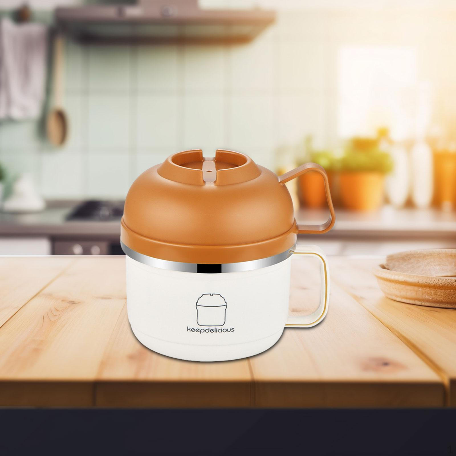 

Миска для хлопьев Рамен 3 слоя Дизайн Многоразовый Стабильный Креативный Практичный Лапша Нержавеющая Сталь