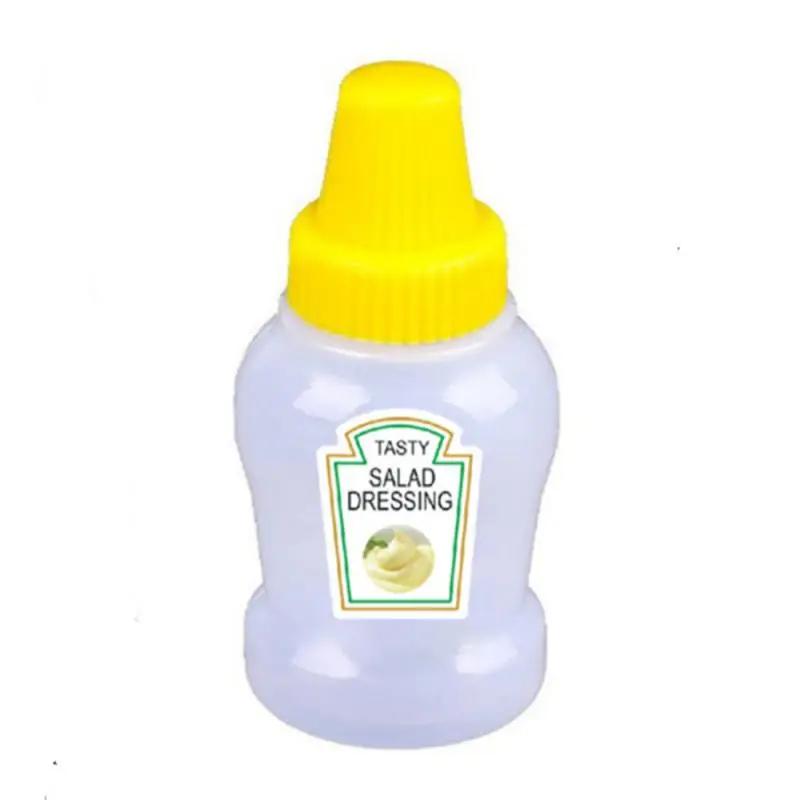 

1PC Mini Condiment Squeeze Bottle Cartoon Plastic Tomato Honey Condiment Container Lunch Box Accessories Sauce Spice Bottle