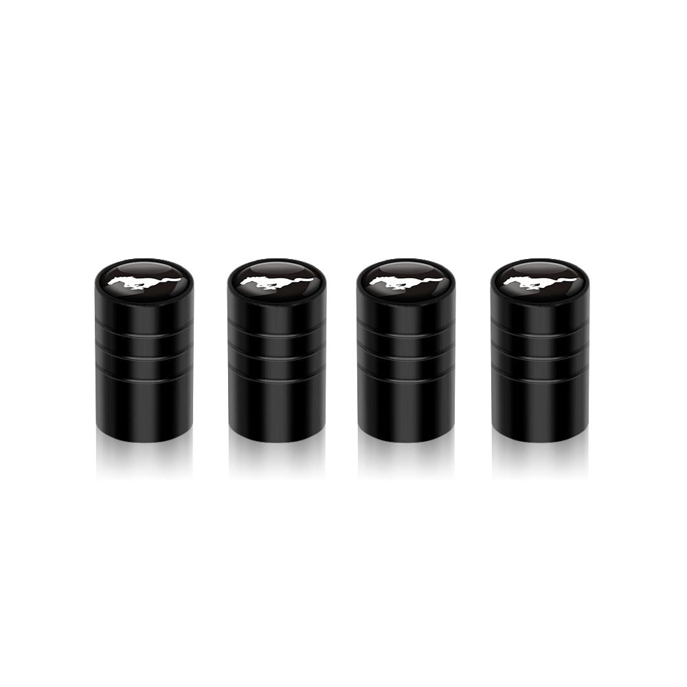 Car Sticker 4pcs Car Styling Wheel Tire Valve Air Stem Cap Badge Decoration For Ford Ranger Focus Kuga Mustang Mondeo Fusion Esc