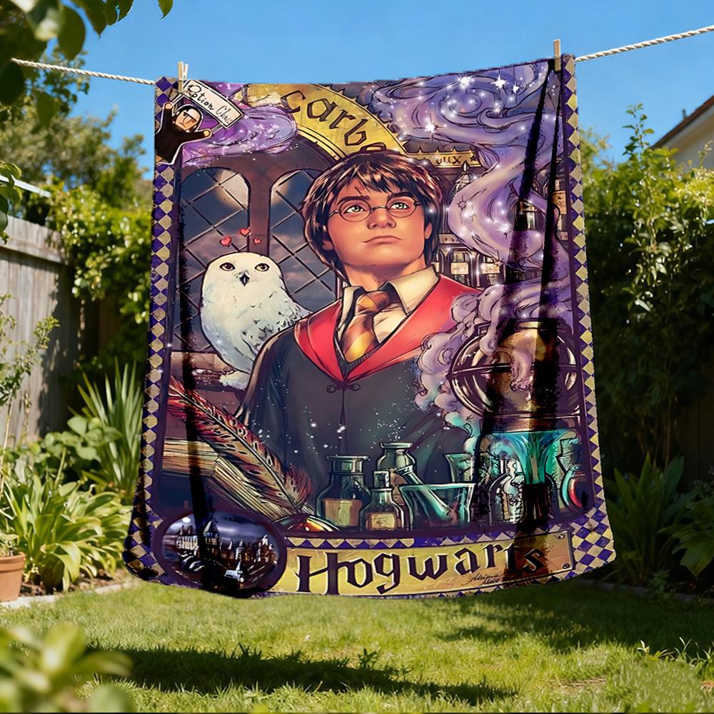 1pc Harry Potter Outdoor Soft Blanket Ultra Plush, Warm, Versatile, and Easy Care for Camping, and