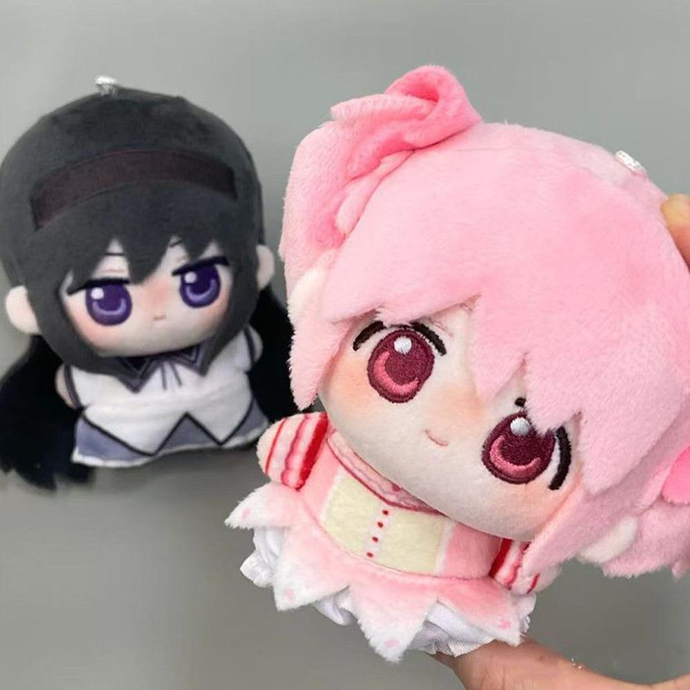 Pmmm Anime Plush Doll Kaname Madoka Plush Toy Soft Doll Stuffed Plushies Figure Akemi Homura Anime Cosplay Collection Gift 10Cm