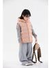 2025 Autumn/Winter Kids' Solid Color Hooded Thick Duck Down Vest
