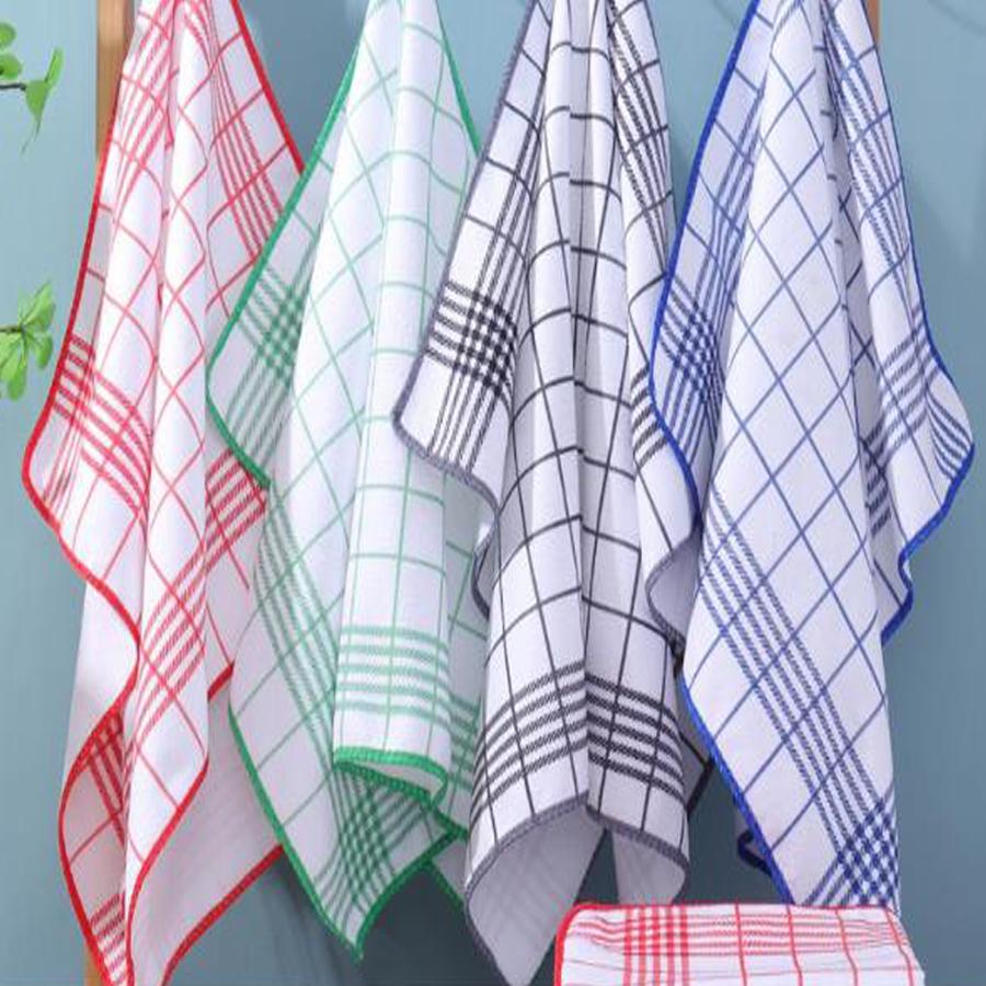 5/8 Pack of Kitchen Checkered Cleaning Cloths,60 X 40 Cm, Durable, Suitable for Kitchen and Home Use, Can Be Used for Washing Dishes and Wiping Tables