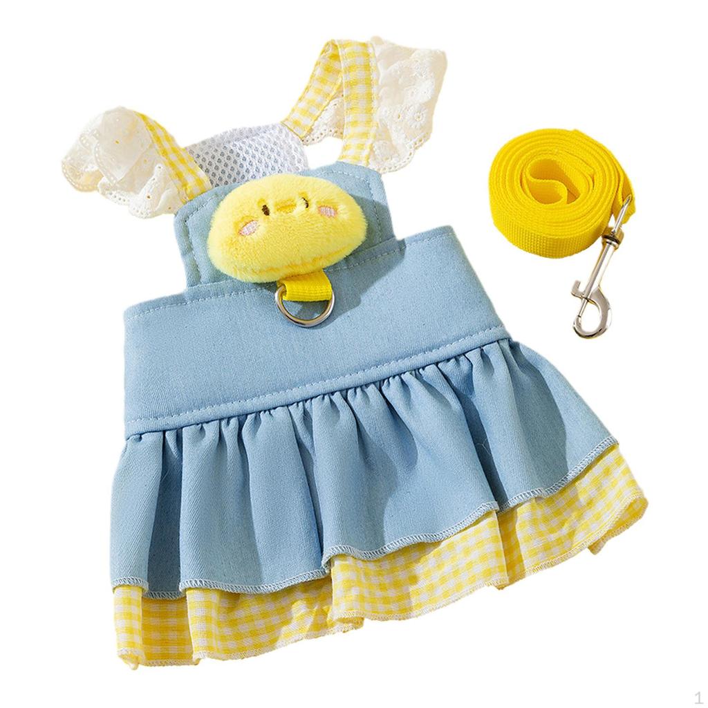 , Dog Harness Dress, Pet Cat Clothes, Costume, Party Cute Doggy