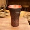 Pure Copper Vintage Coffee Mug,Camping 400 ml Cold Drink Beer Cup,Handcrafted Wide-Mouth Shape Smooth Texture Tea Cup Drinkware