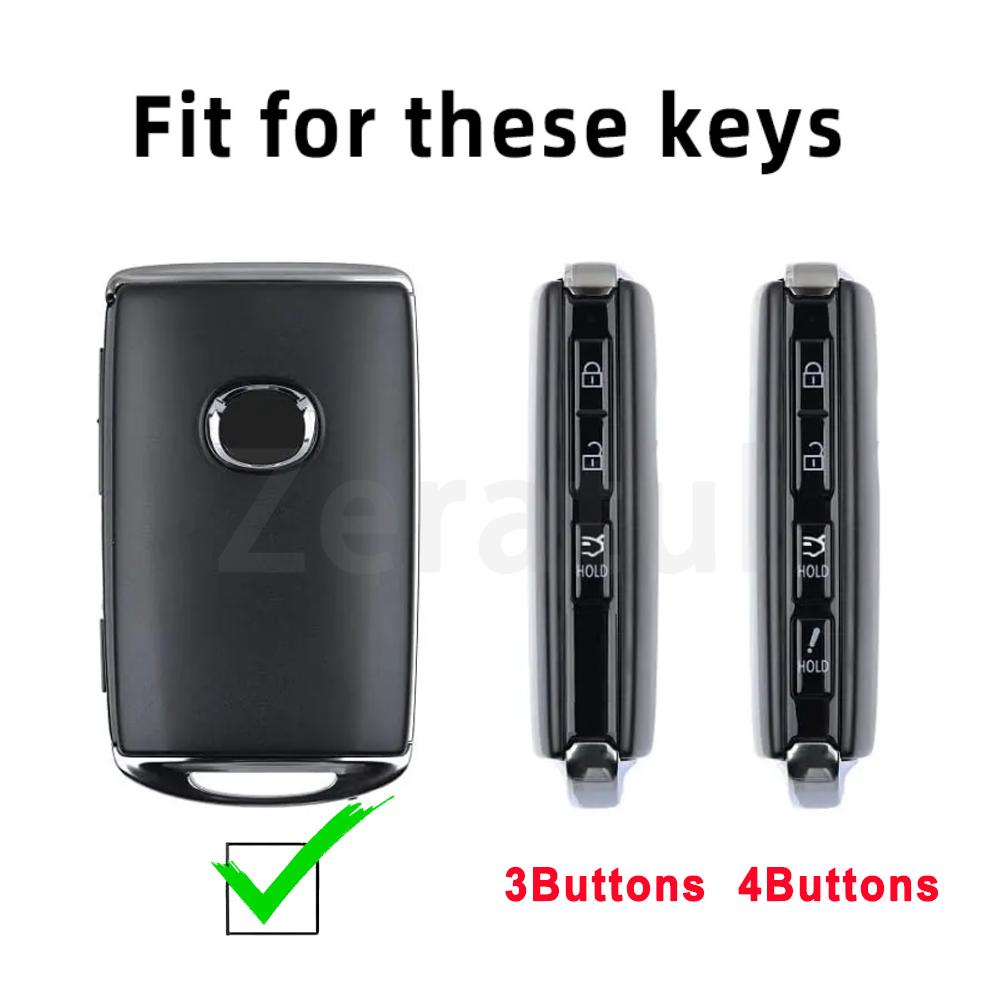 Auto Keyless Fob Shell Protector Keychain For Mazda Cx4 Cx8 Cx9 3 Axela Cx-30 Cx-5 3/4 Buttons Fashion Tpu Car Key Case Cover