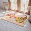 pretty happy Thanksgiving Festival Floor Mat Eco  Flannel Doormat Non Slip Odorless Indoor Floor Rug Soft Short Plush Home Mat