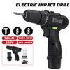 16.8V Wireless Impact Electric Cordless Screwdriver Power Tool 220V 30NM Torque Electric Drill Drilling Machine Mini Hand Drill New