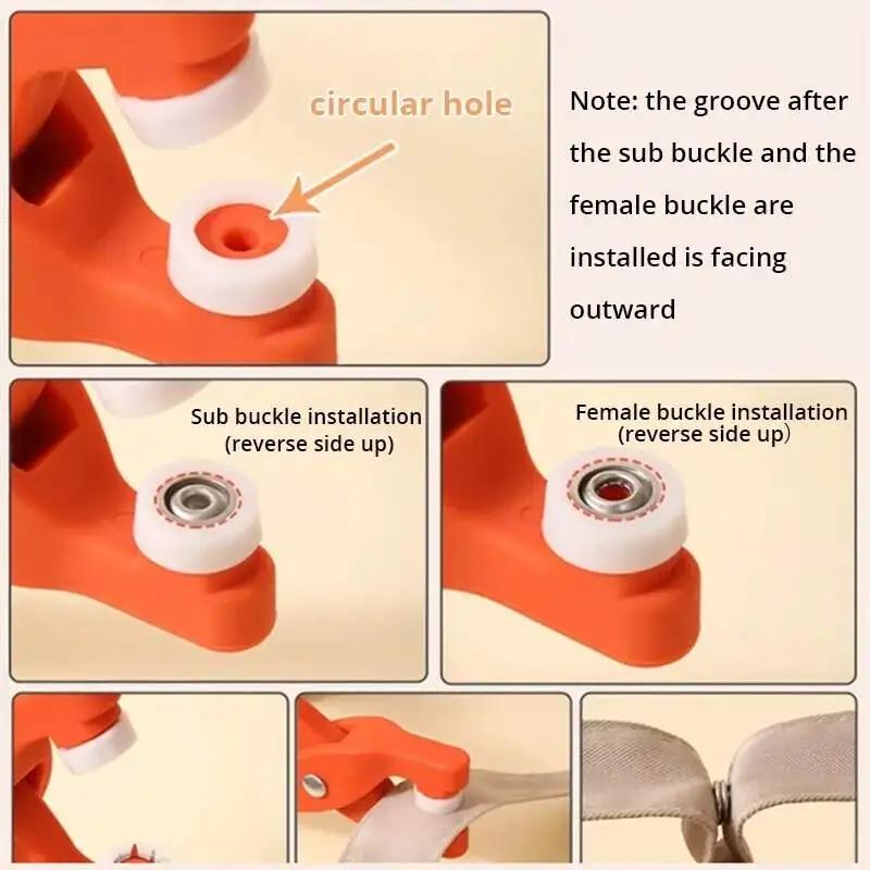 50pcs/set Metal Snap Button Kit with Hand Pressure Pliers and 50 Snap Buttons and 1 Clear Box DIY Clothes Hats Gifts Bags Etc