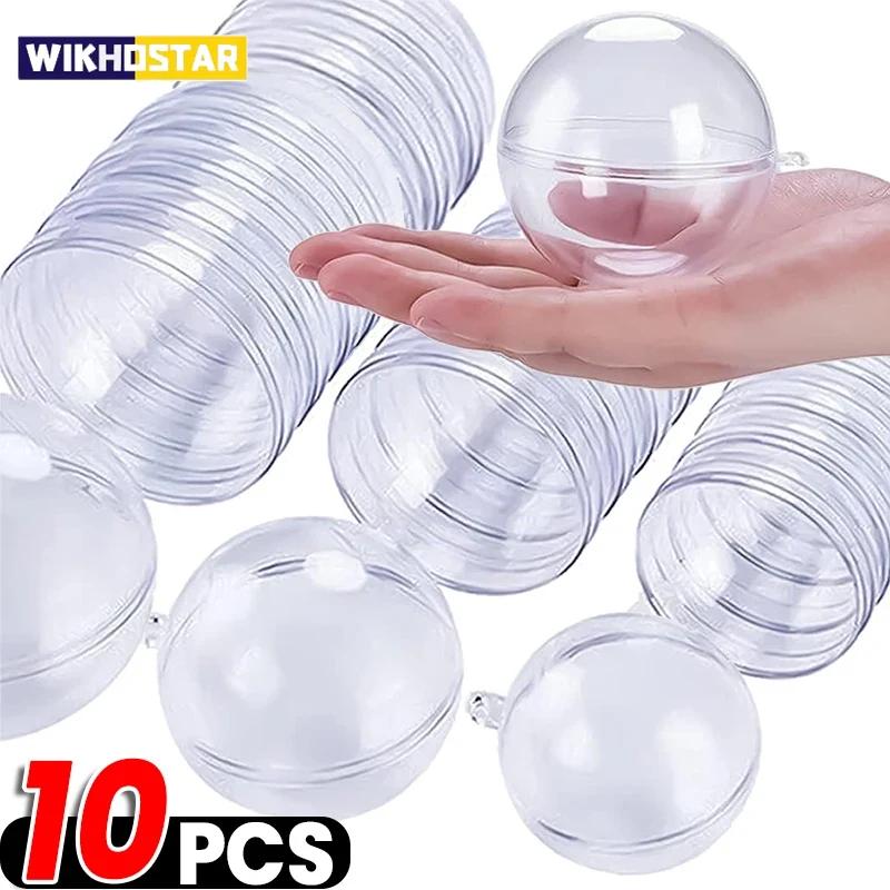Wholesale Transparent DIY Plastic Ball Filling Decorative Hanging Ornaments Christmas Tree Open Ball Box Gifts for Wedding Party