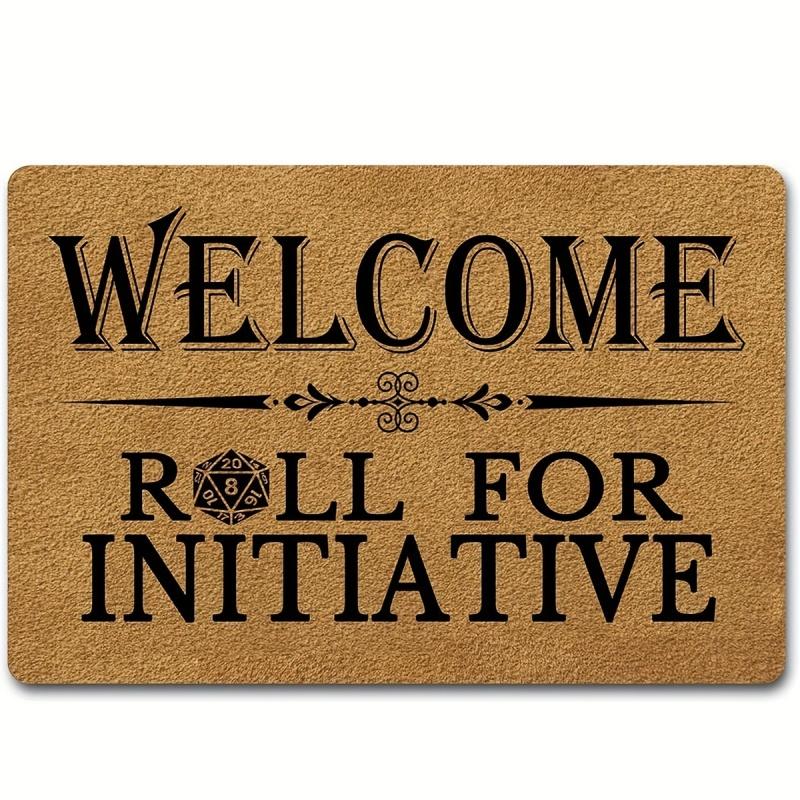 1Pc Welcome Door Rug A Variety of Letter Patterns Non-slip Floormat Bedroom Kitchen Entrance Doormat Machine Washable Carpet