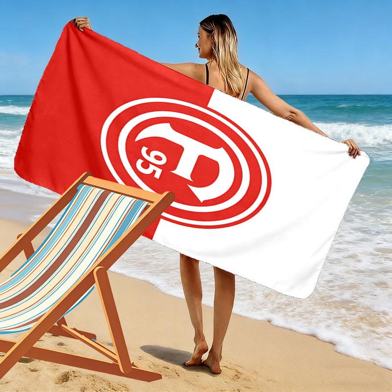 Πετσέτα Παραλίας Fortuna Düsseldorf Print, Μεγάλη Μαλακή Πετσέτα Γρήγορου Στεγνώματος για Παραλία Κάμπινγκ Κολύμπι
