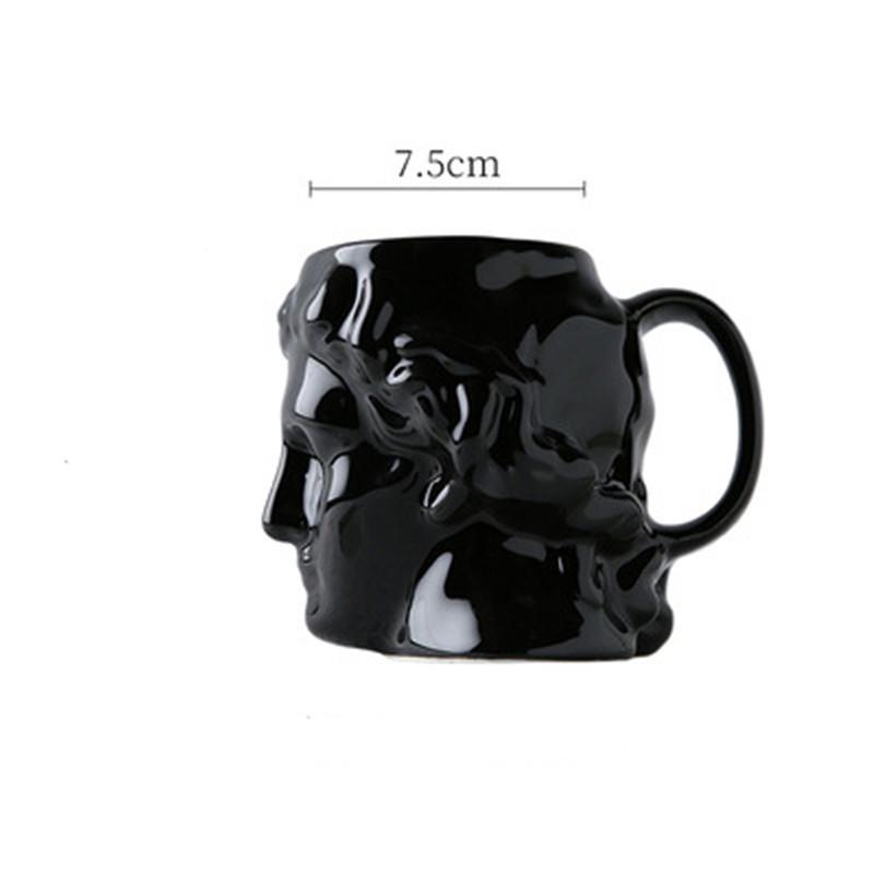 Ancient Greek Apollo David Head Mug - Roman Sculpture Water & Coffee Cup 401-500 ml