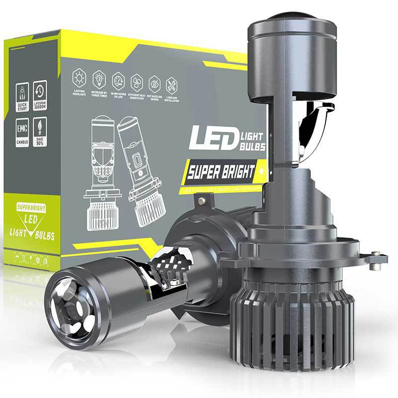 

Car led Headlight GT4Comes with built-in lens H4near and Far12VV Motorcycle Laser Light GT4-H4